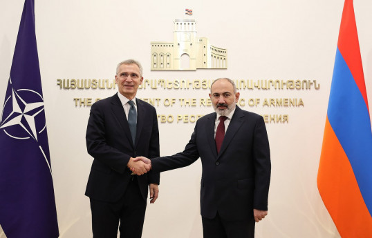 NATO Secretary General Jens Stoltenberg and Armenian Prime Minister Nikol Pashinyan