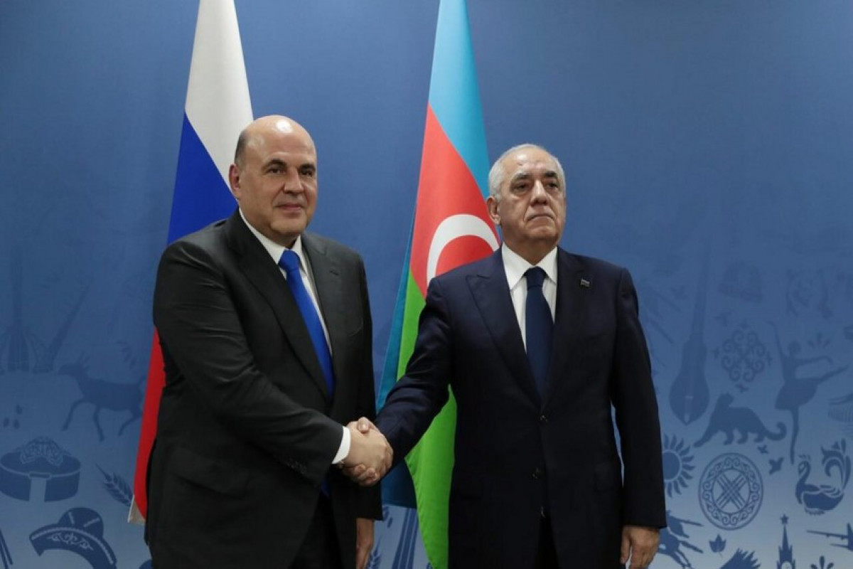 Chairman of the Government of the Russian Federation Mikhail Mishustin and Prime Minister of Republic of Azerbaijan Ali Asadov