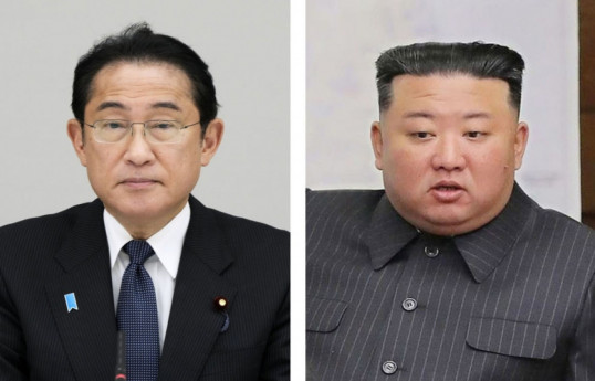 Fumio Kishida, Prime Minister of Japan and Kim Jong Un, Supreme Leader of North Korea