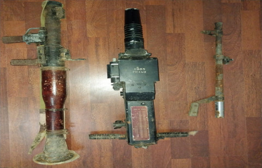 Azerbaijani police found 12 grenade launchers and machine gun parts in Aghdara's Chilaburt-PHOTO 