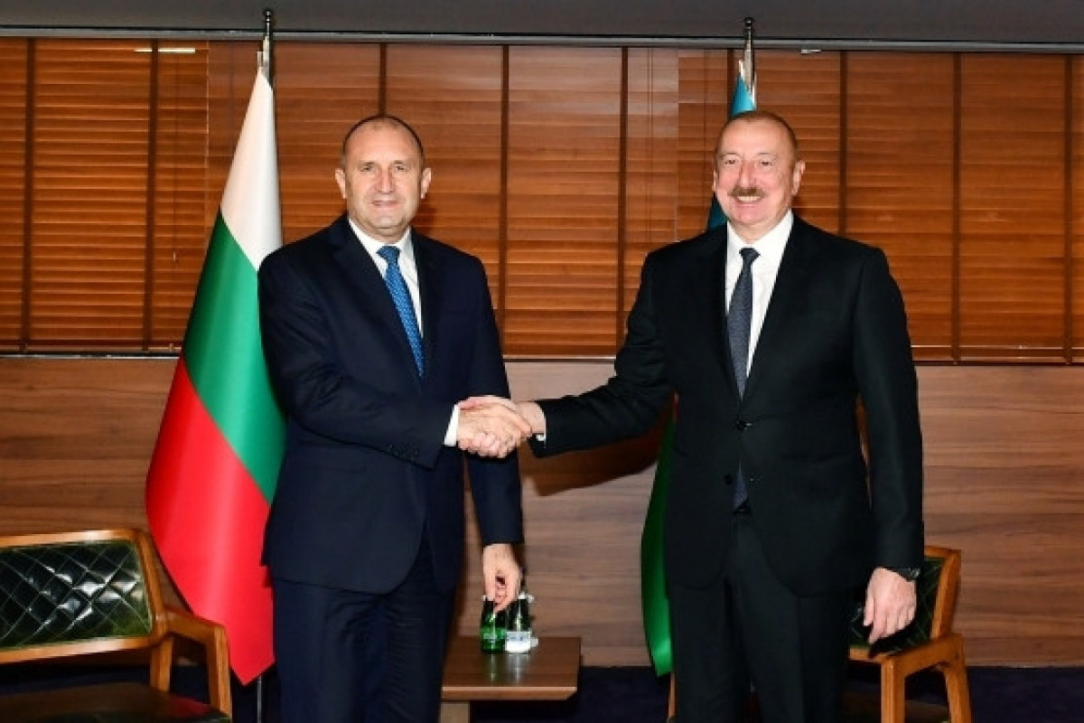 President of the Republic of Bulgaria Rumen Radev and President of the Republic of Azerbaijan Ilham Aliyev