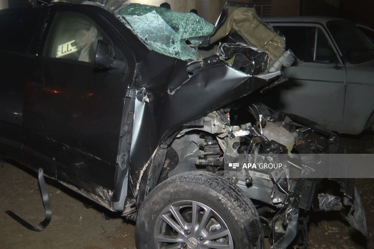 Severe traffic accident kills two, injures two others in Baku-PHOTO 