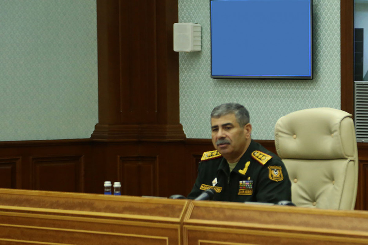 Azerbaijan Defense Minister, Colonel General Zakir Hasanov