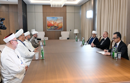President Ilham Aliyev received delegation consisting of religious leaders of member and observer countries of Organization of Turkic States-UPDATED 