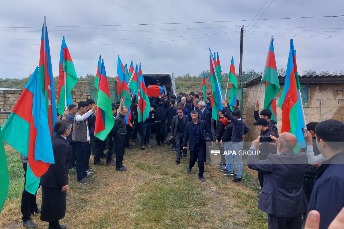 Remains of martyr Vugar Hasanov, found 30 years later in Azerbaijan's Khojavand, were laid to rest-PHOTO 