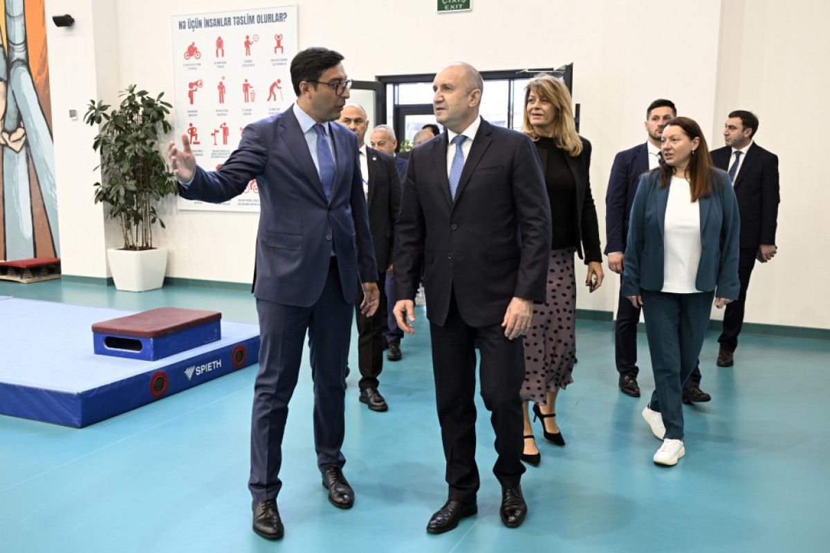 President of Bulgaria and his spouse visit National Gymnastics Arena in Baku
