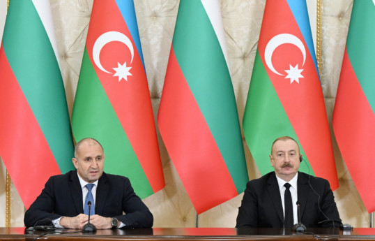 Rumen Radev, President of the Republic of Bulgaria and Ilham Aliyev, President of the Republic of Azerbaijan