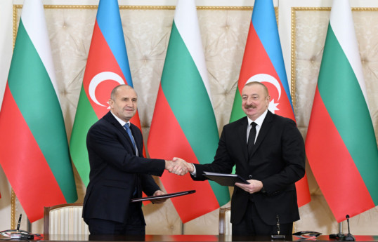 Rumen Radev, President of the Republic of Bulgaria and Ilham Aliyev, President of the Republic of Azerbaijan
