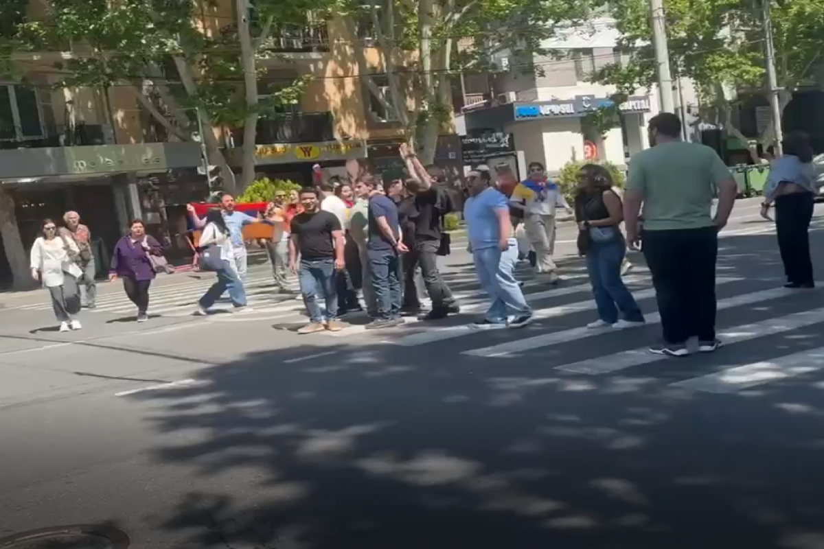 Armenian protesters blocked the Armenia-Iran road