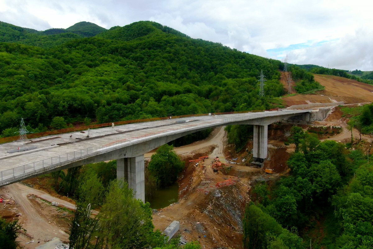 President Ilham Aliyev inspected progress of construction of Ahmadbayli-Fuzuli-Shusha highway and attended opening of first tunnel -UPDATED