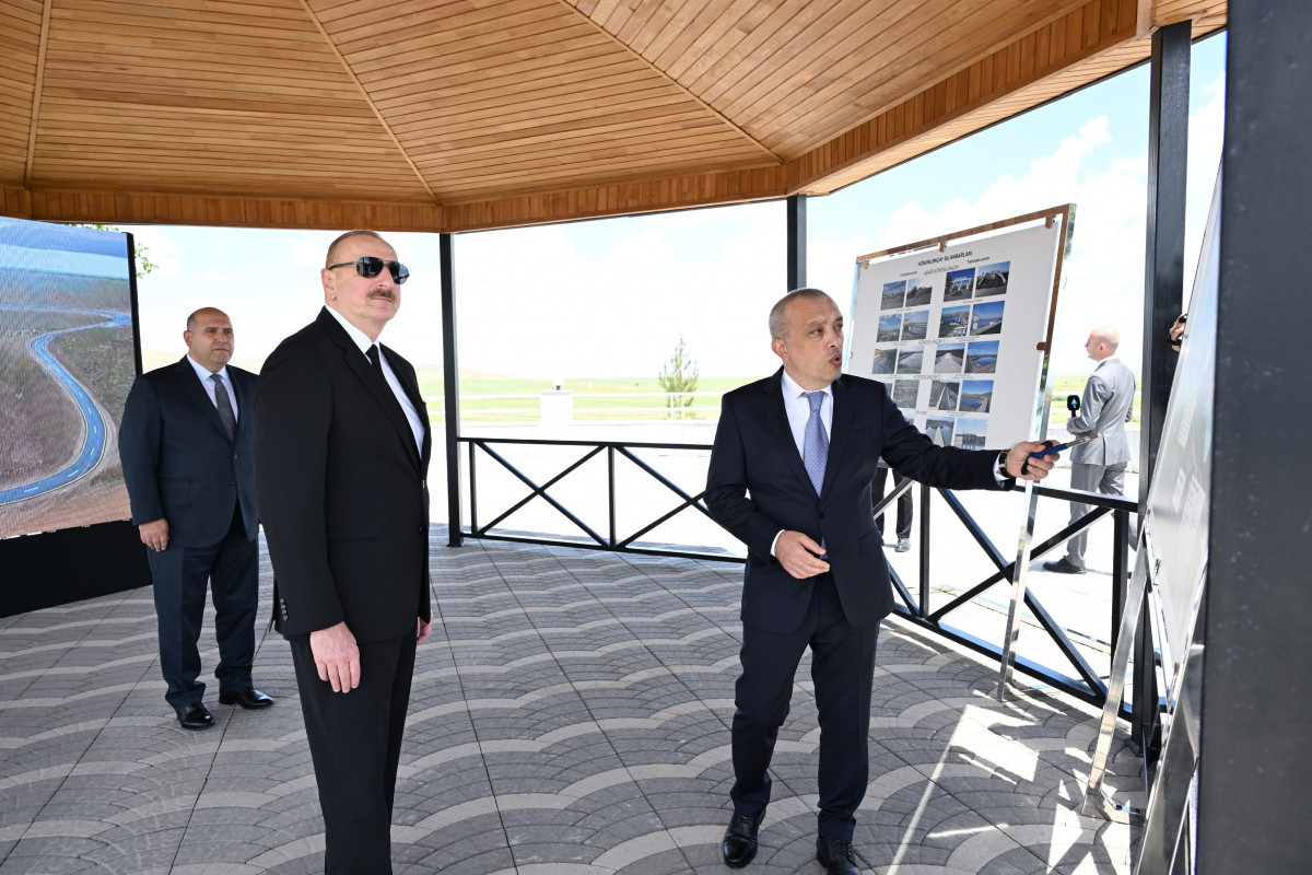 President Ilham Aliyev participated in opening of Kondalanchay water reservoir complex in Fuzuli district after repair and restoration -UPDATED