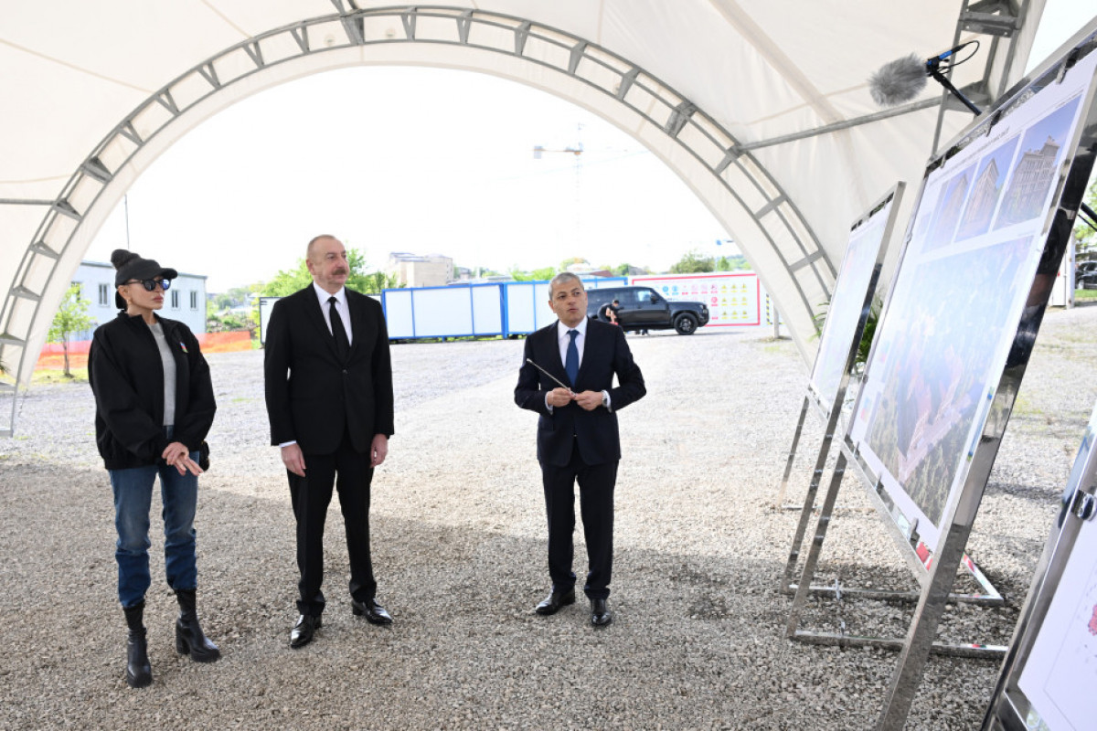 President Ilham Aliyev and First Lady Mehriban Aliyeva participated in groundbreaking ceremony for third residential complex in Shusha-UPDATED 