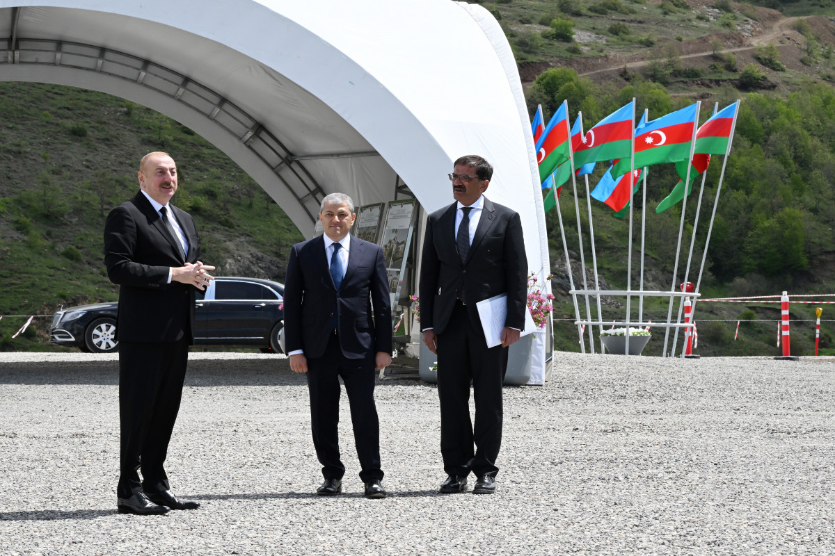 President Ilham Aliyev laid a foundation stone for Turshsu settlement in Shusha district-UPDATED 