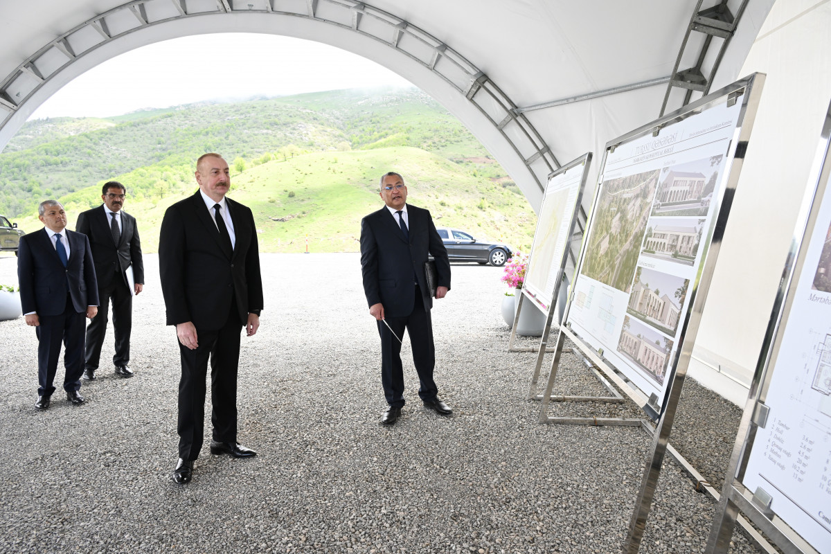 President Ilham Aliyev laid a foundation stone for Turshsu settlement in Shusha district-UPDATED 