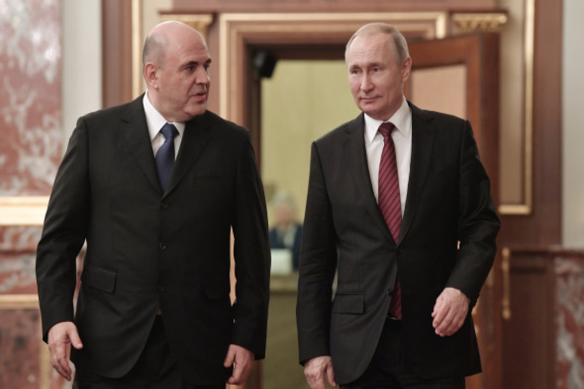 Mikhail Mishustin, Prime Minister of the Russian Federation and Vladimir Putin, President of Russian Federation
