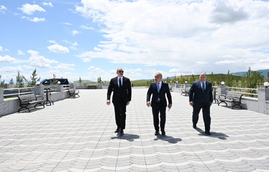 President Ilham Aliyev participated in opening of Kondalanchay water reservoir complex in Fuzuli district after repair and restoration -UPDATED 