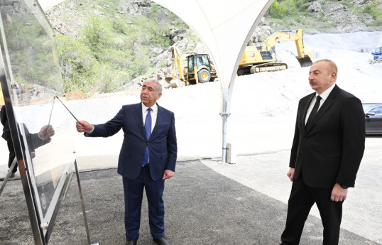 President Ilham Aliyev inspected progress of reconstruction of Khankendi-Shusha-Lachin highway-UPDATED 