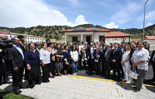 President Ilham Aliyev met with residents who had relocated to Sus village in Lachin district-UPDATED 