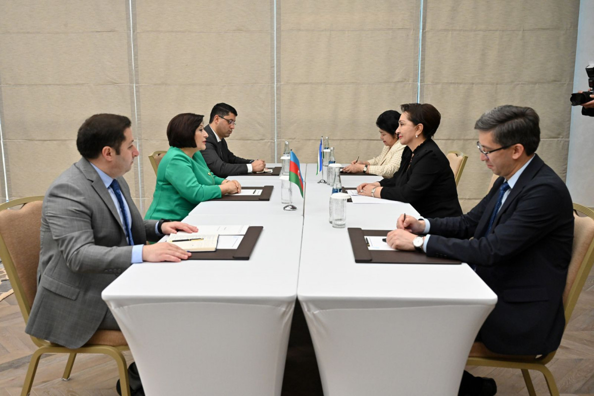 Speaker of Azerbaijan's Milli Majlis meets with Chairperson of Uzbekistan's Oliy Majlis Senate