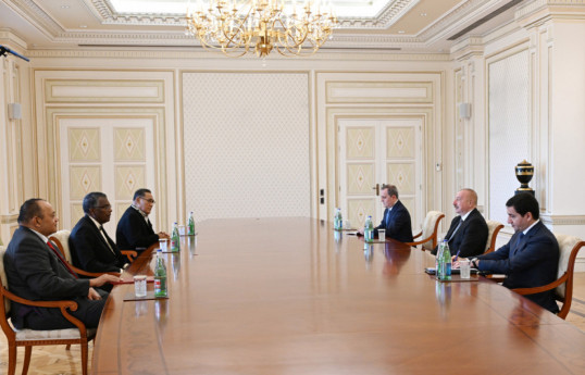 President Ilham Aliyev received Governor-General of Tuvalu, Prime Minister of Tonga, Foreign Minister of the Commonwealth of the Bahamas