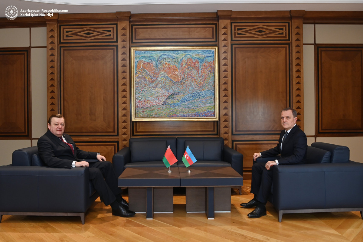 Sergei Aleinik,  Minister of Foreign Affairs of the Republic of Belarus and Jeyhun Bayramov, Minister of Foreign Affairs of the Republic of Azerbaijan