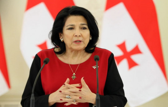 The President of Georgia Salome Zourabichvili