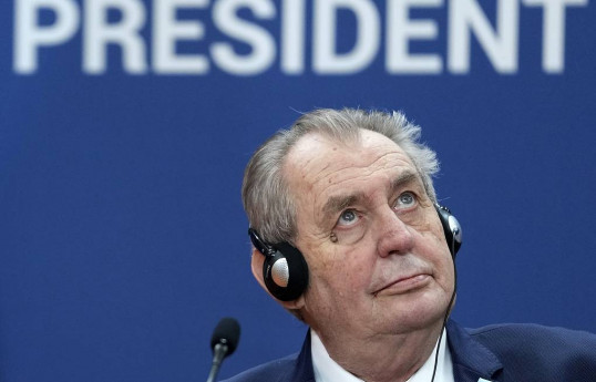 Former Czech President Milos Zeman