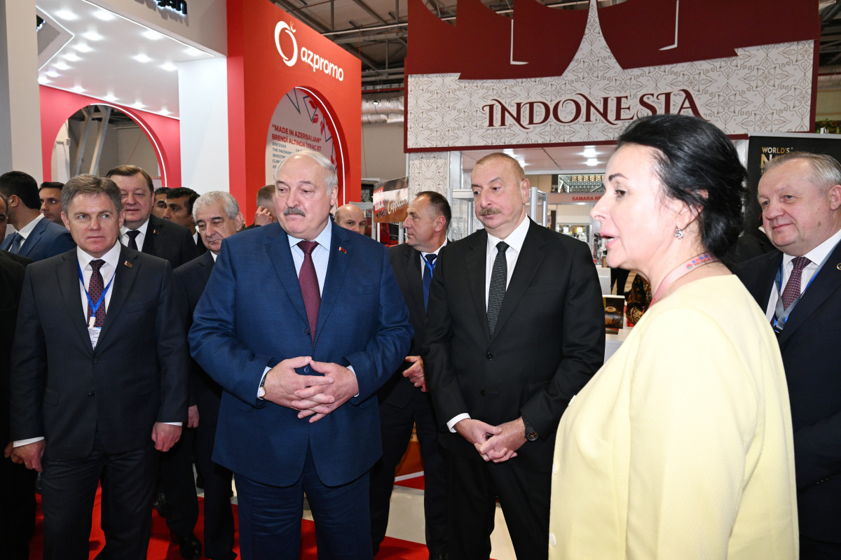 Presidents of Azerbaijan and Belarus familiarized themselves with Caspian Agro and InterFood Azerbaijan exhibitions-<span class="red_color">UPDATED