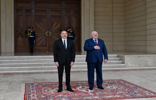 Ilham Aliyev, President of the Republic of Azerbaijan and Aleksandr Lukashenko, President of the Republic of Belarus