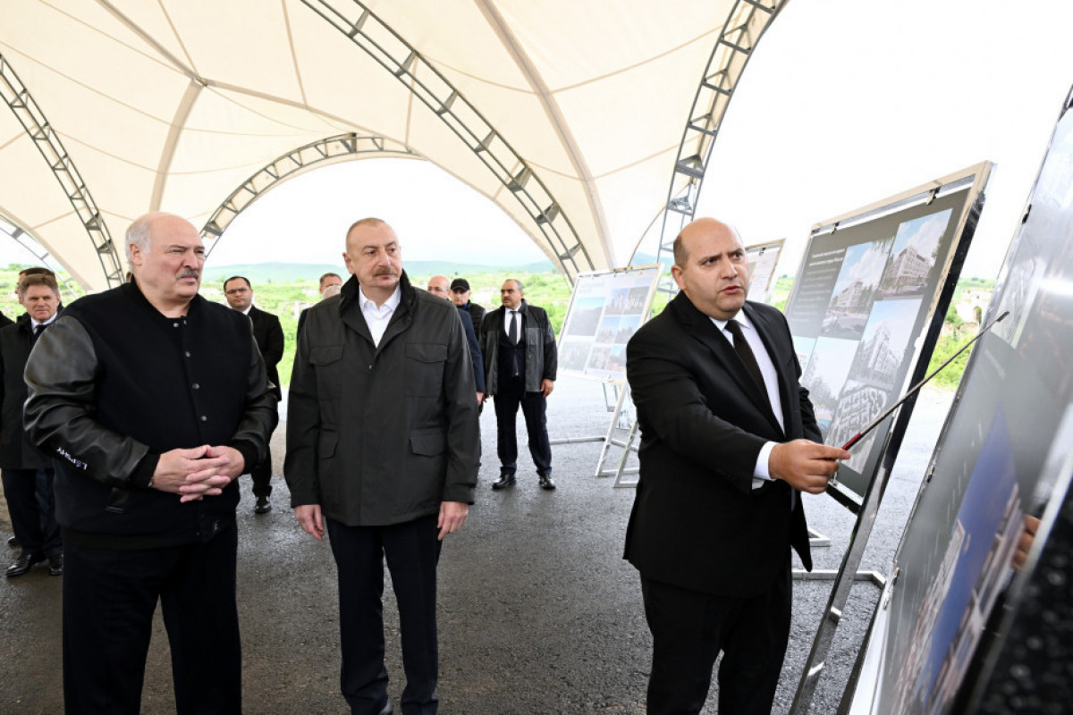 Presidents of Azerbaijan and Belarus visited devastated areas of Fuzuli city and reviewed the city’s master plan-UPDATED 