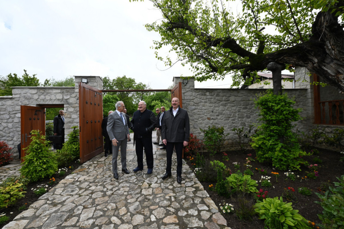 Presidents of Azerbaijan and Belarus visited Bulbul House-Museum in Shusha
