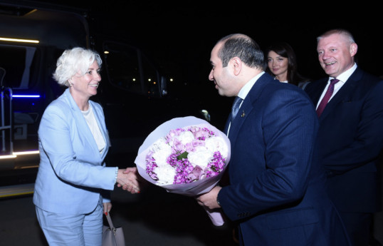 Speaker of Latvian Saeima arrives in Azerbaijan for official visit-PHOTO 