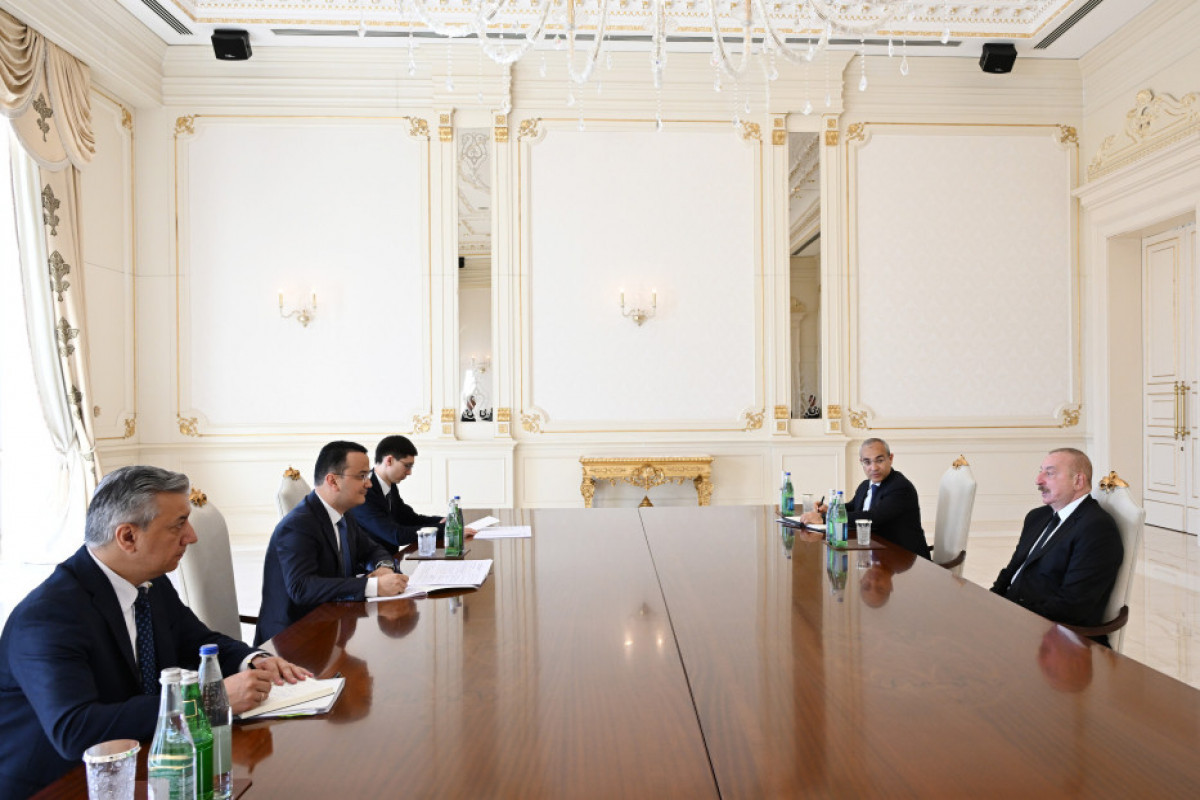 President Ilham Aliyev received Minister of Investment, Industry and Trade of Uzbekistan