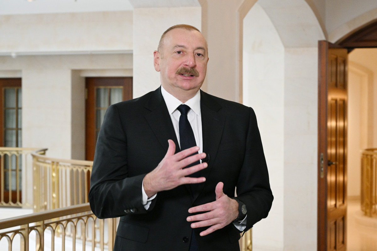 President of the Republic of Azerbaijan Ilham Aliyev was interviewed by Euronews TV channel