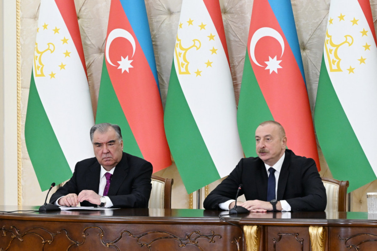 Ilham Aliyev, President of the Republic of Azerbaijan and Emomali Rahmon, President of the Republic of Tajikistan