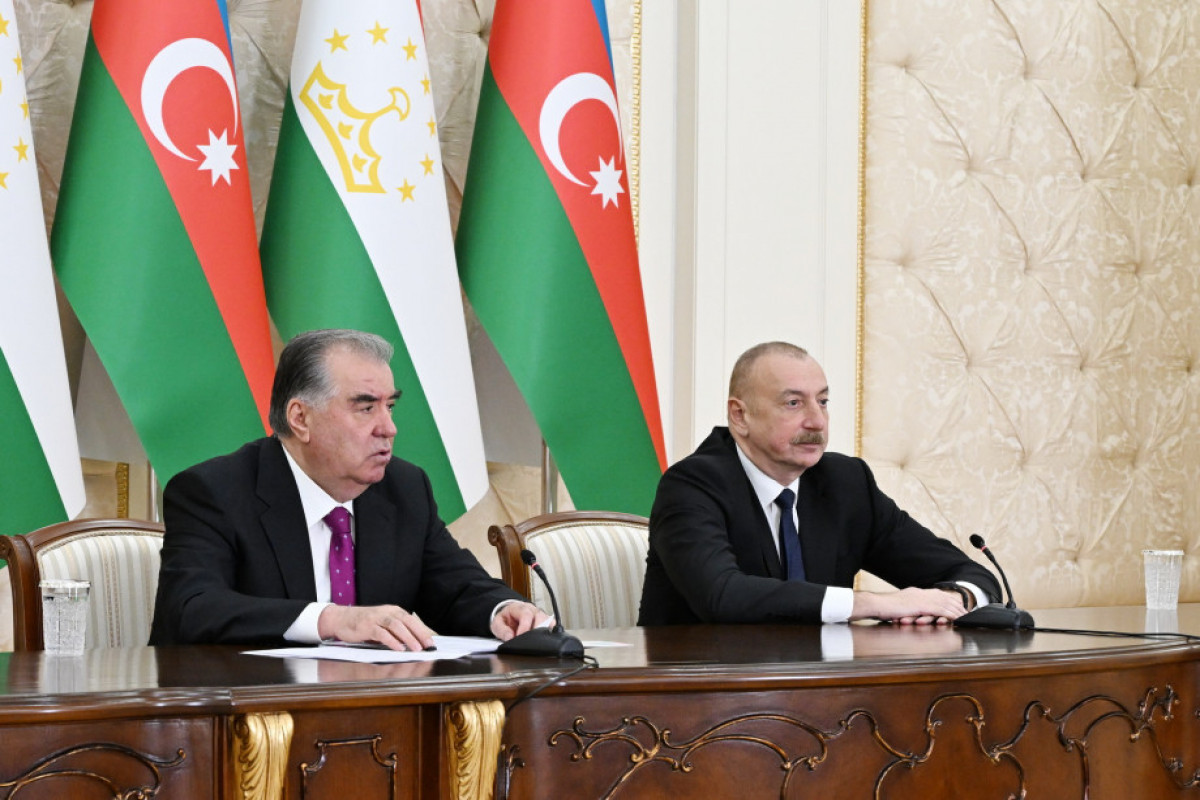 Ilham Aliyev, President of Azerbaijan and Emomali Rahmon, President of Tajikistan