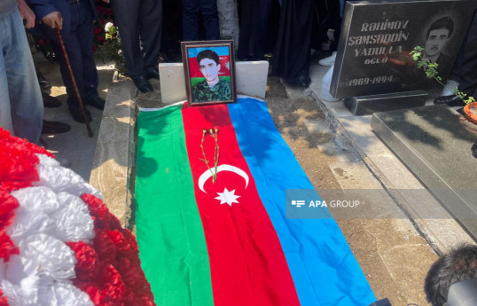 Remains of martyr Javid Alakbarov who went missing during I Garabagh War buried in Azerbaijan's Sumgait - PHOTO 