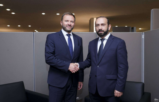 Margus Tsahkna, Minister of Foreign Affairs of Estonia and Ararat Mirzoyan, Minister of Foreign Affairs of Armenia