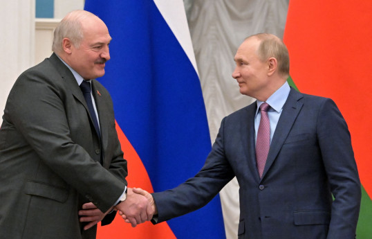 Aleksandr Lukashenko, President of the Republic of Belarus and Vladimir Putin, President of the Russian Federation