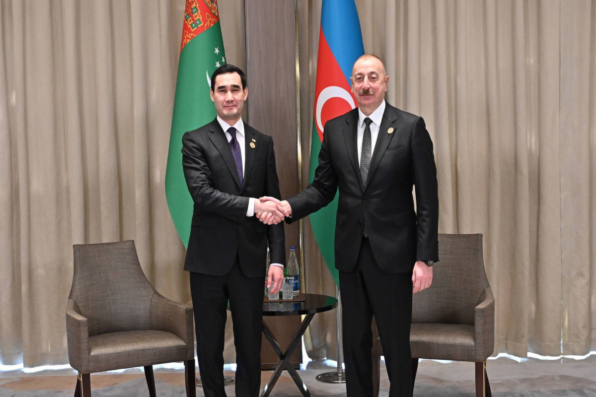 Serdar Berdimuhamedov, President of Turkmenistan and Ilham Aliyev, President of the Republic of Azerbaijan