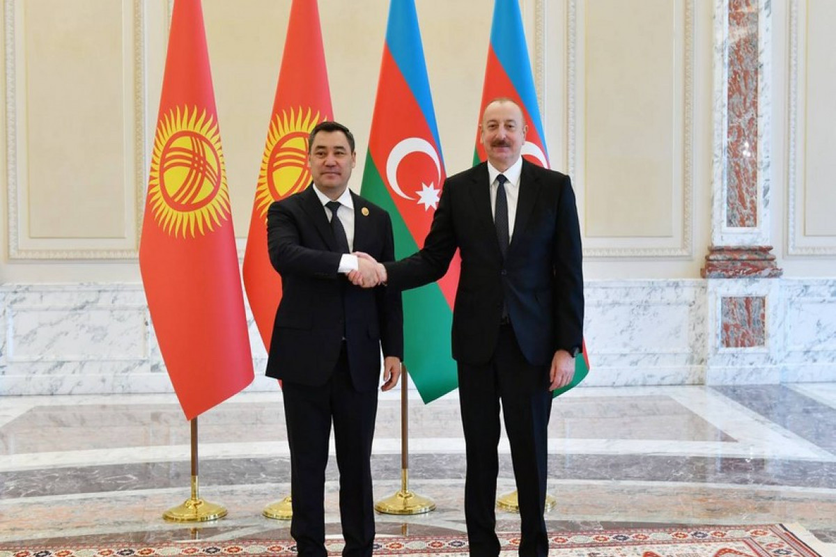 Sadyr Zhaparov, President of the Kyrgyz Republic and Ilham Aliyev, President of the Republic of Azerbaijan