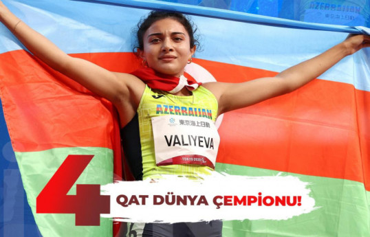 Azerbaijan's Lamiya Valiyeva crowned four-time World Champion