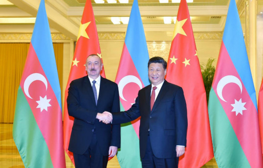 Ilham Aliyev, President of the Republic of Azerbaijan and Xi Jinping, President of the People's Republic of China