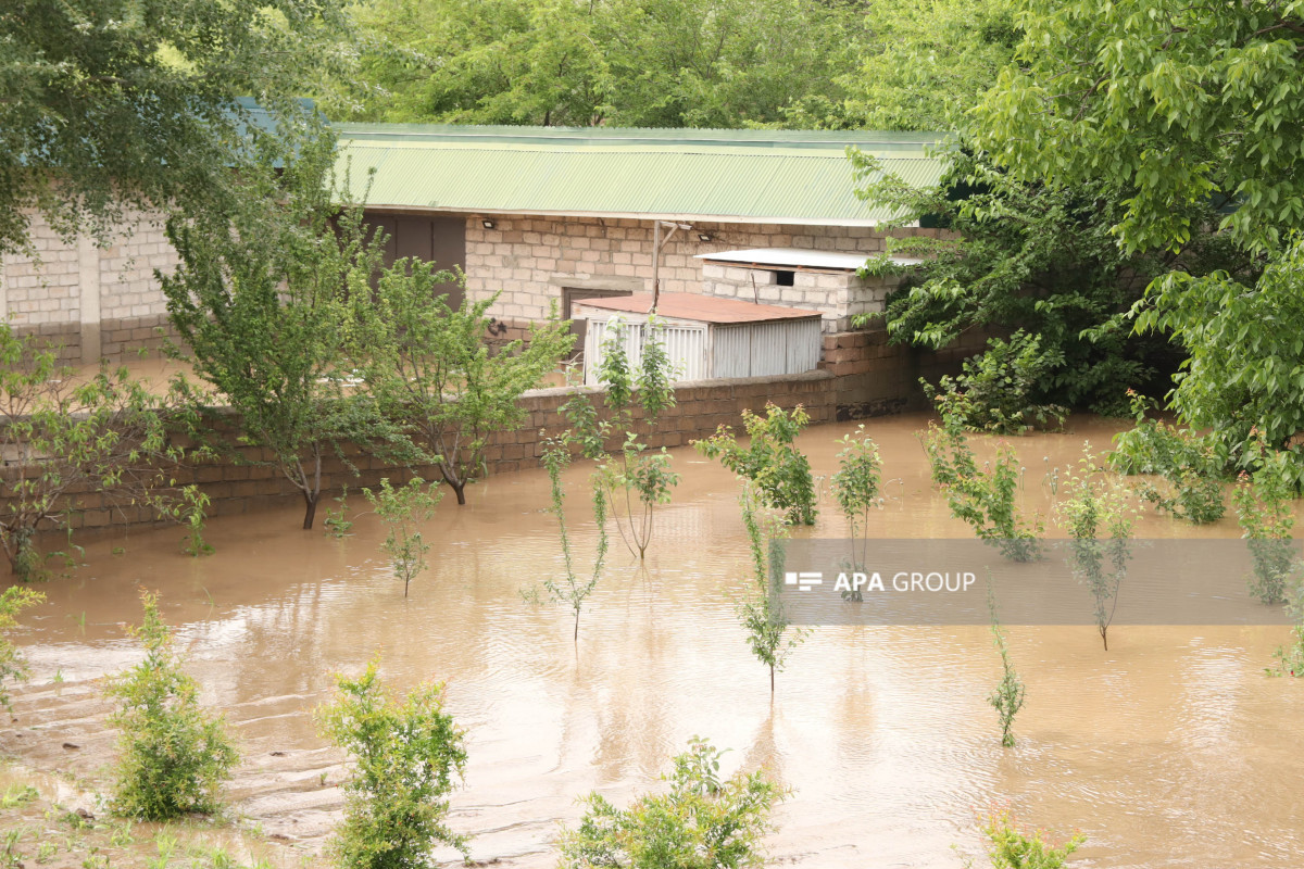 Connection with 15 villages of Georgia, densely settled by Azerbaijanis, cut off due to floods-VIDEO 
