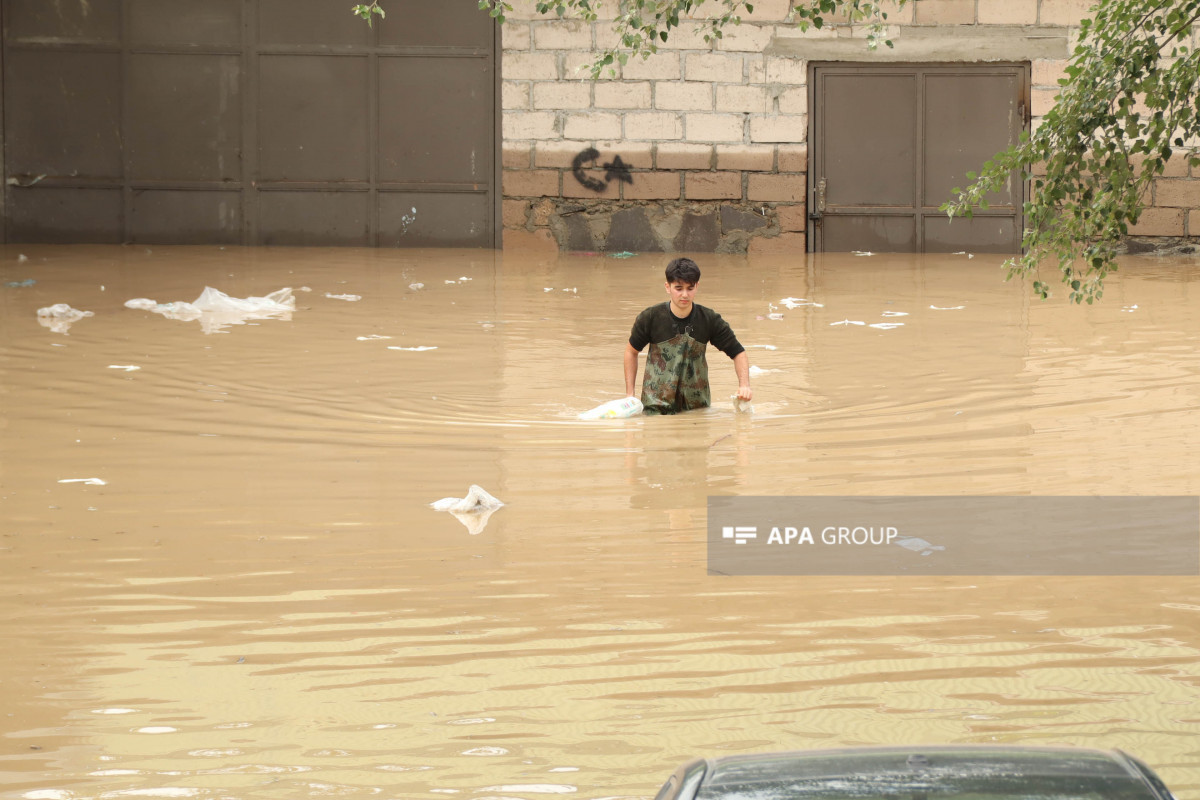 Connection with 15 villages of Georgia, densely settled by Azerbaijanis, cut off due to floods-VIDEO 