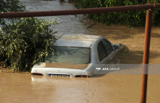 Connection with 15 villages of Georgia, densely settled by Azerbaijanis, cut off due to floods-VIDEO 