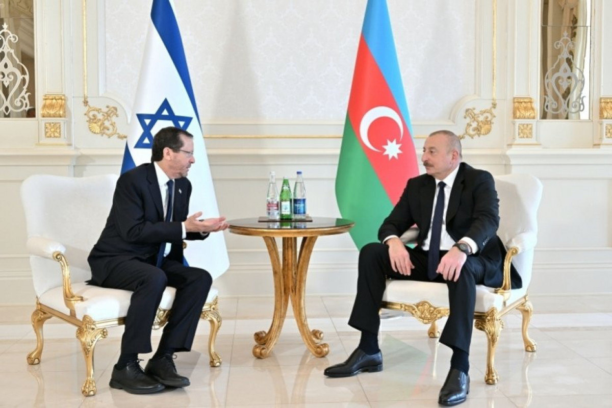 Isaac Herzog, President of the State of Israel and Ilham Aliyev, President of the Republic of Azerbaijan