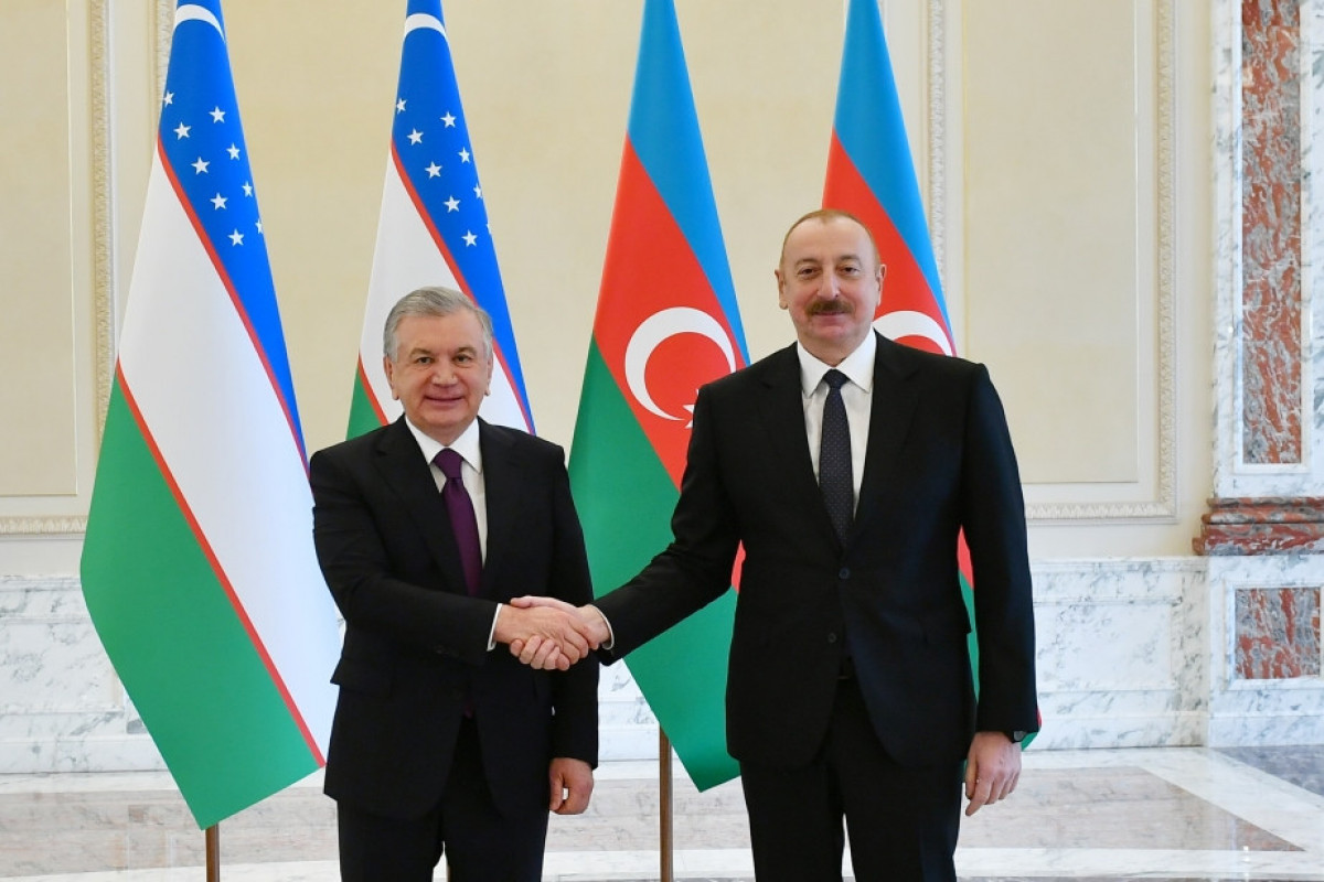 Shavkat Mirziyoyev, President of the Republic of Uzbekistan and Ilham Aliyev, President of the Republic of Azerbaijan