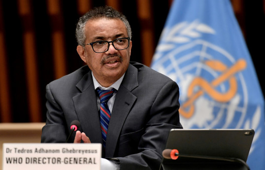 The head of the World Health Organization Tedros Adhanom