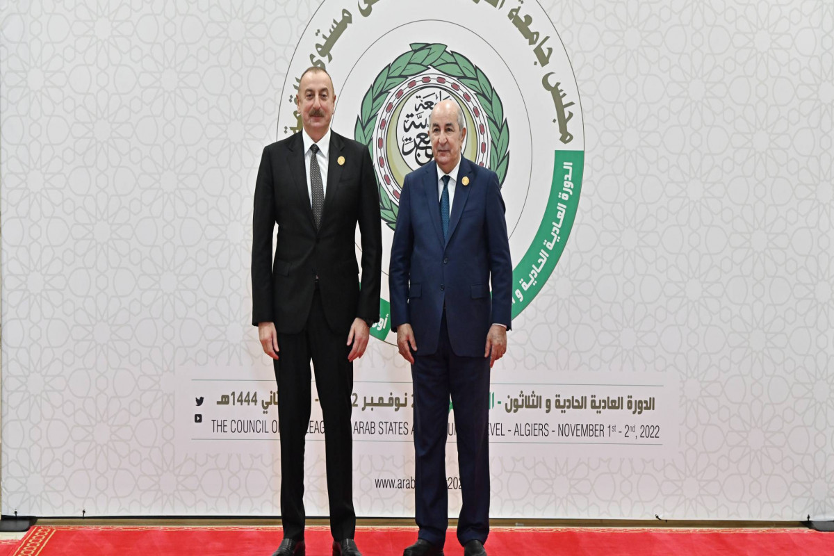 Ilham Aliyev, President of Azerbaijan and Abdelmadjid Tebboune, the President of the People